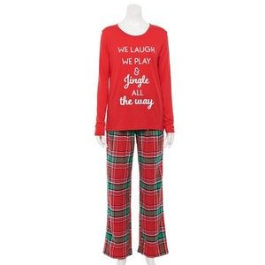 LAST TWO AVAILABLE New Womens Christmas Holidays 2 Piece Pajamas Set Size Large